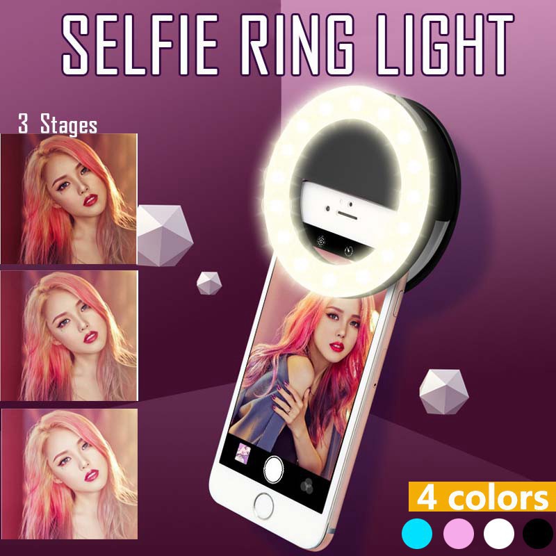 Photography Lighting Ring - LED Selfie مصباح مصمم على شكل