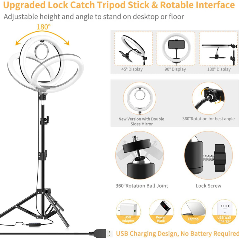 إضاءة حلقية للسيلفي بحجم 16/26 - مراجعة Photography Lighting Ring وسعره
