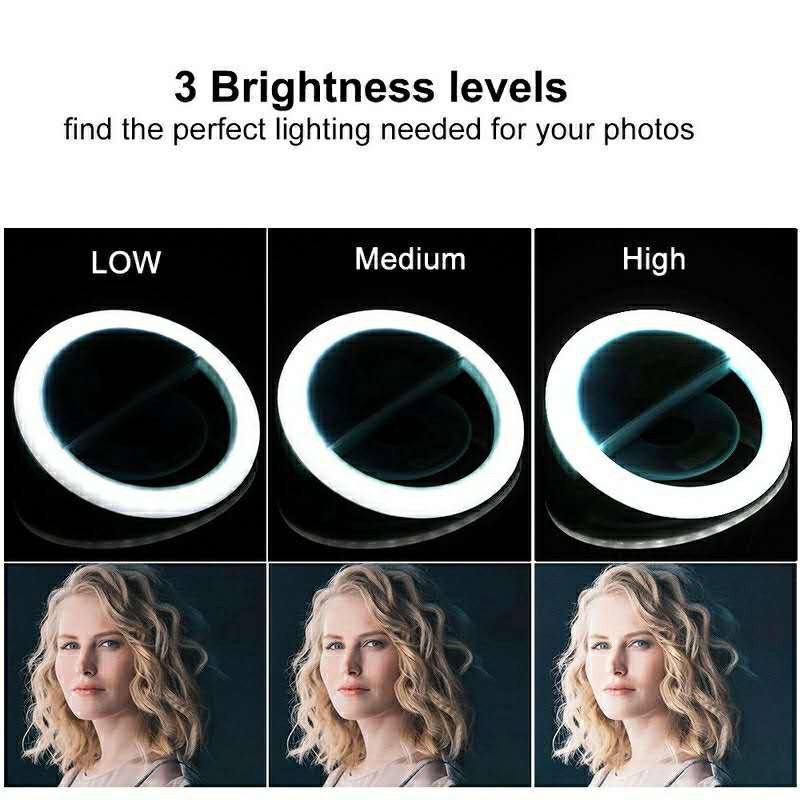 LED Selfie مصباح مصمم على شكل  - مراجعة Photography Lighting Ring وسعره