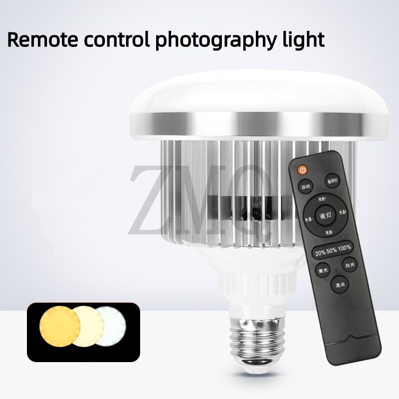 E27 85 واط 155 واط مصباح 3200  - مراجعة Photography Lighting Color وسعره