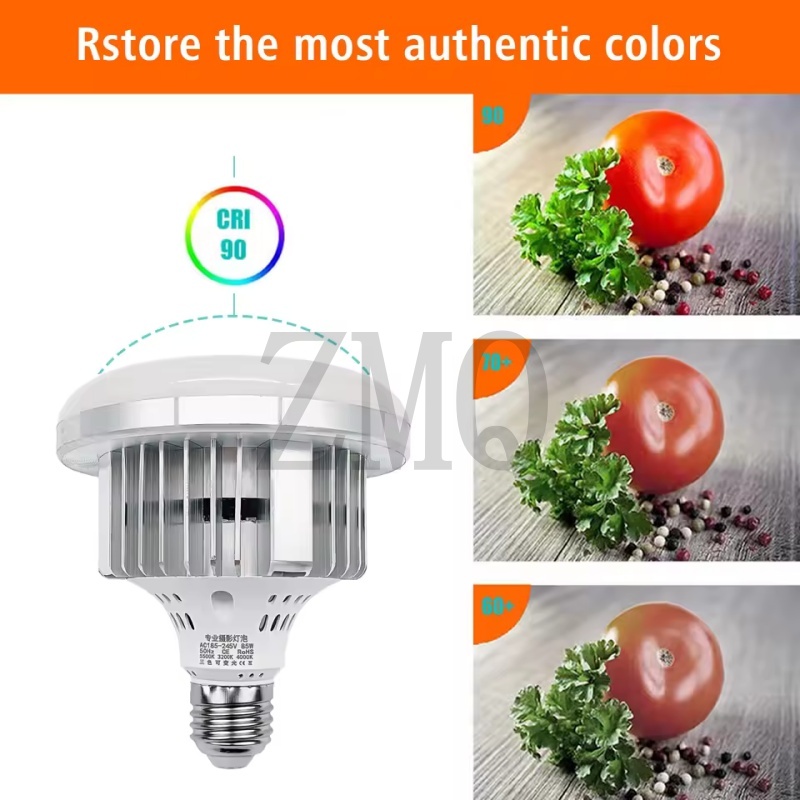 E27 85 واط 155 واط مصباح 3200  - مراجعة Photography Lighting Color وسعره