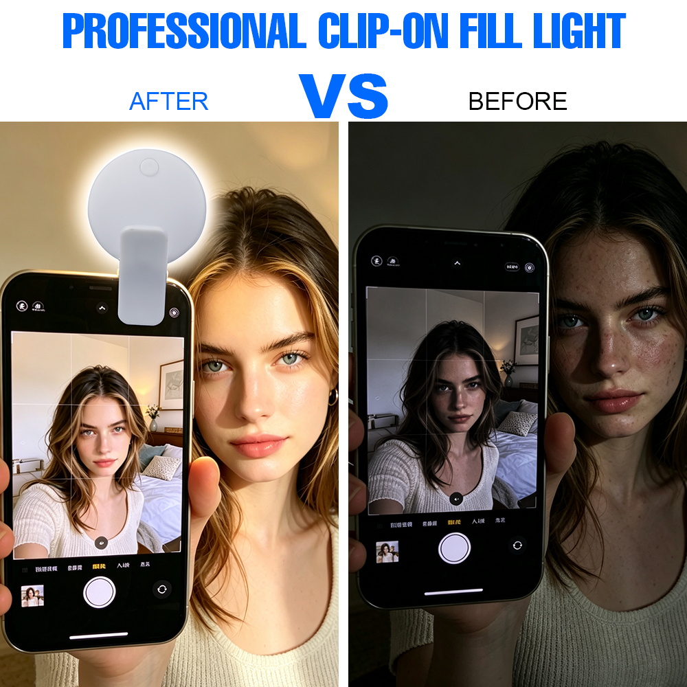 ضوء LED صغير قابل للشحن عبر US - مراجعة Photography Lighting Ring وسعره