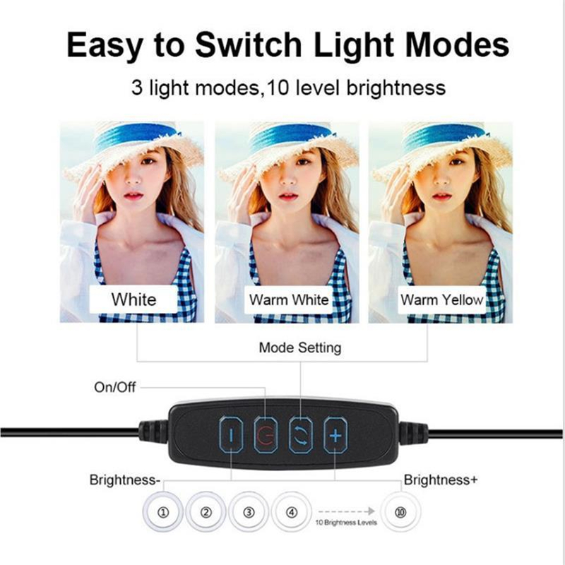 عكس الضوء Led مصباح مصمم على ش - مراجعة Photography Lighting Ring وسعره