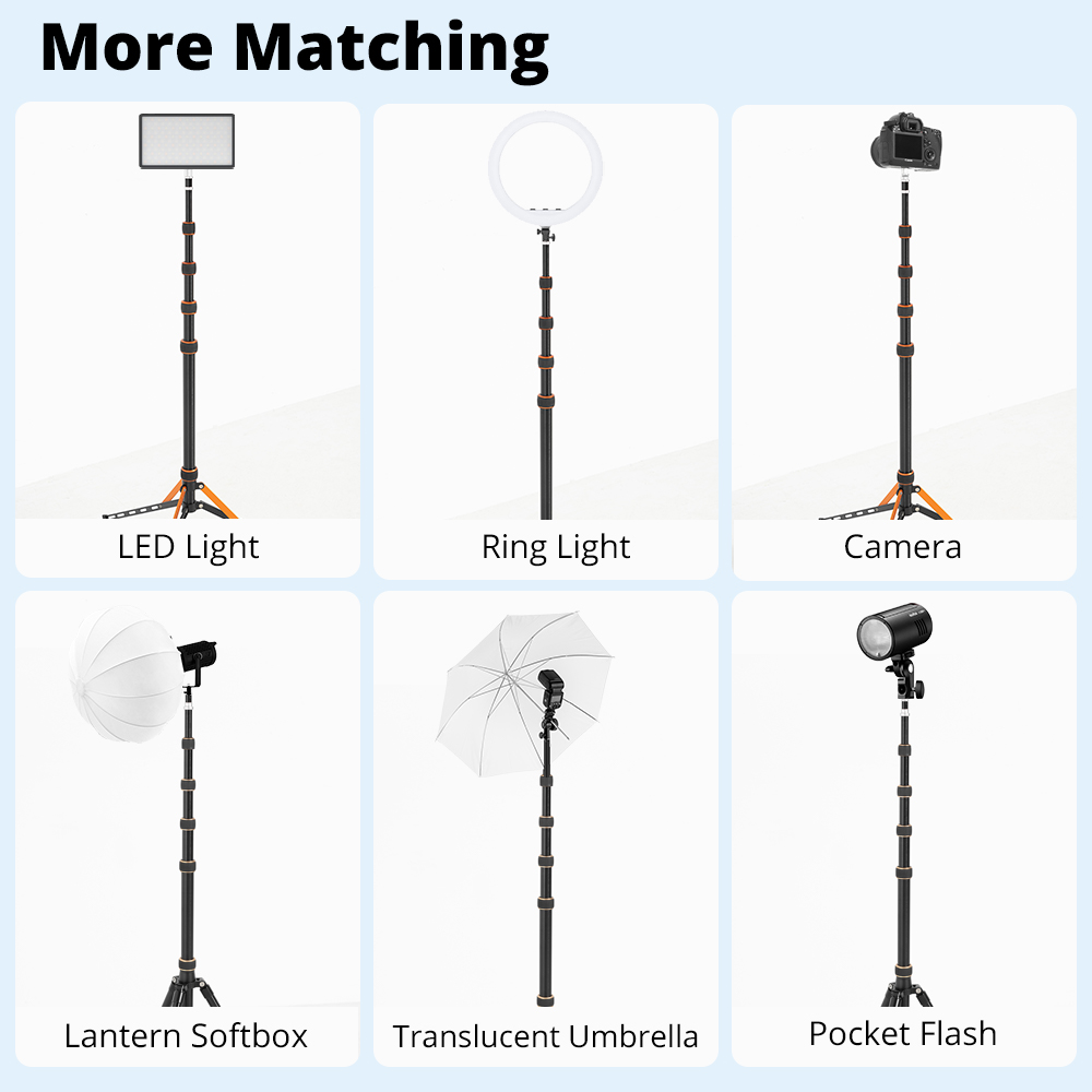 QZSD LS-255/285 2.2 متر 2.7 مت - مراجعة Photography Lighting Triangle وسعره