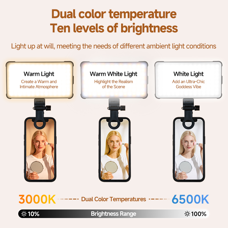 مشبك إضاءة الفيديو RGB LED للج - مراجعة Photography Lighting Color وسعره