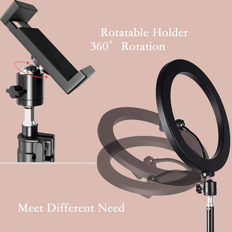 إضاءة حلقية للسيلفي مقاس 10 بو - مراجعة Photography Lighting Ring وسعره