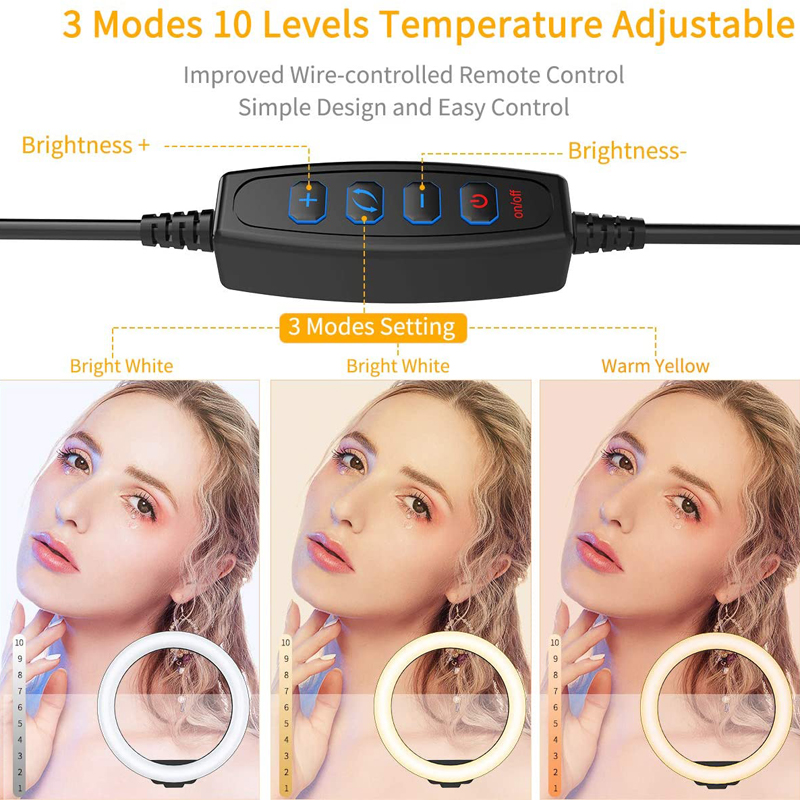 إضاءة حلقية للسيلفي مقاس 10 بو - مراجعة Photography Lighting Ring وسعره