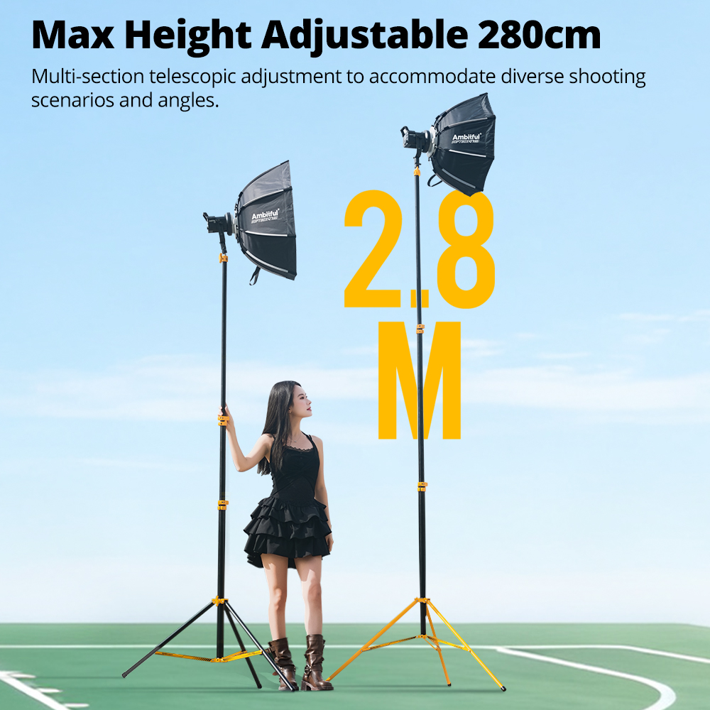 حامل إضاءة احترافي AMBITFUL GM - مراجعة Photography Lighting Triangle وسعره