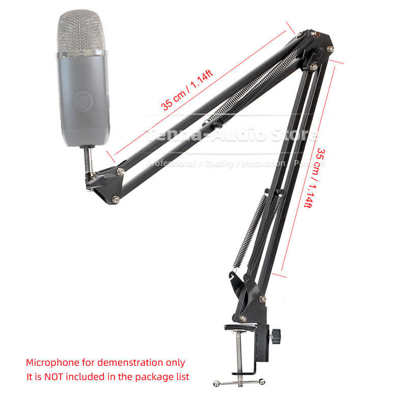 سطح المكتب المشبك تعليق Mic بو - مراجعة Boom Arm Stand وسعره